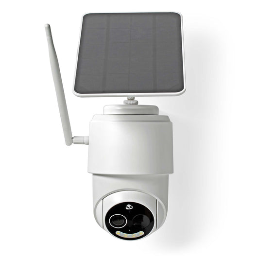 Nedis SmartLife āra kamera | Wi-Fi | Full HD 1080p | Pan tilt | IP65 | Maks. akumulatora darbības laiks: 5 mēneši | Mākoņkrātuve (pēc izvēles) / microSD (nav iekļauta) | 5 V DC | ar kustības sensoru