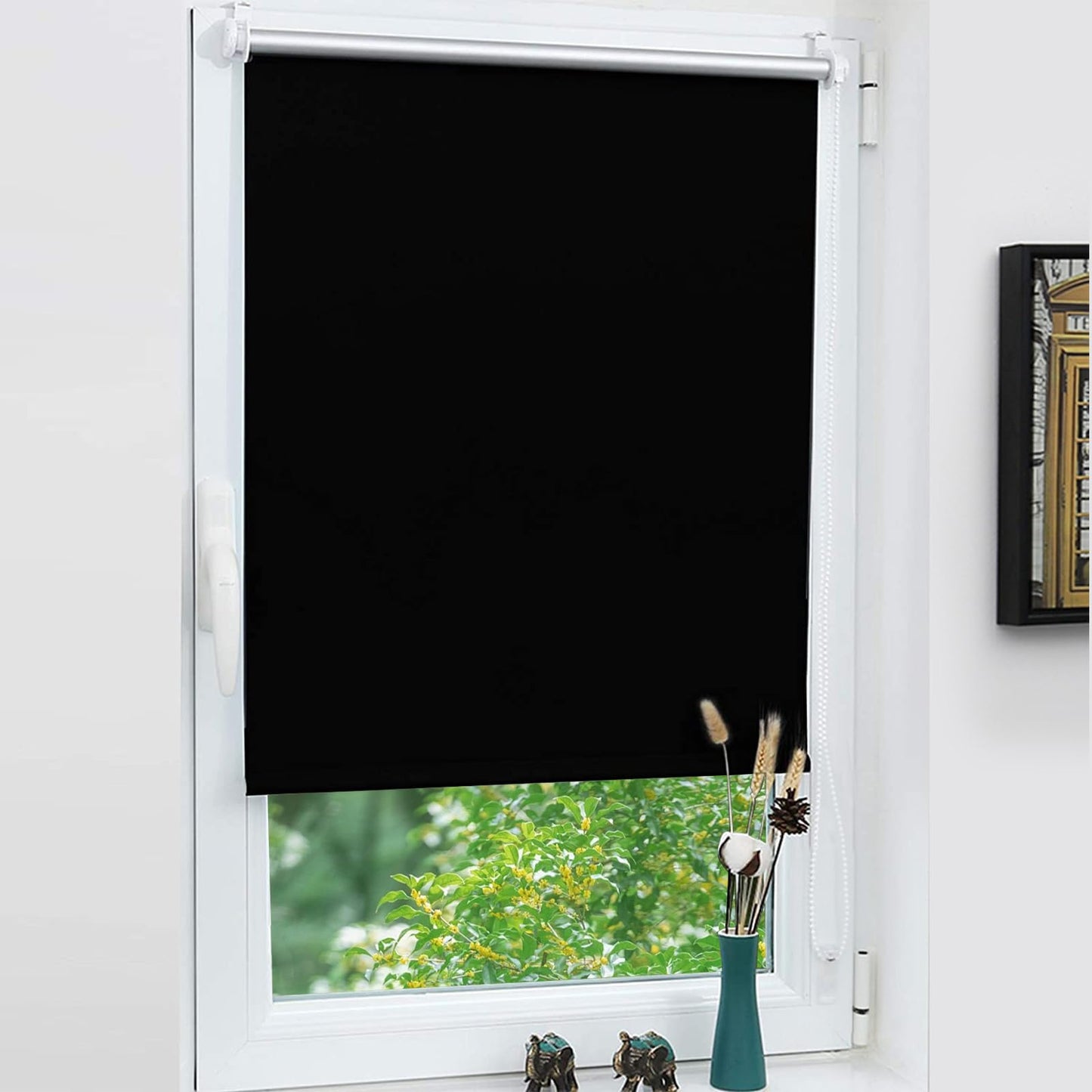 Aptumšojošais rullo žalūzijas Grandekor bez urbšanas, 55 x 170cm (auduma platums 55cm)