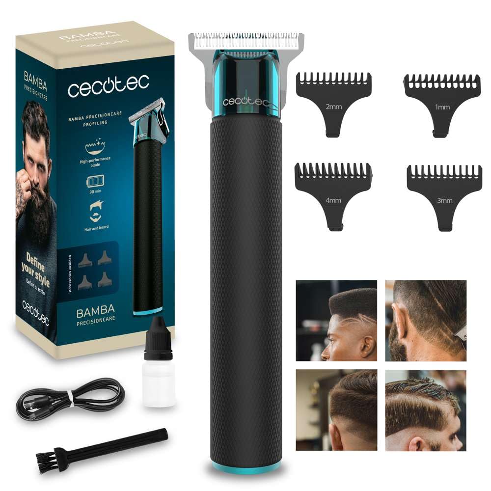 Bārdas un matu trimmeris Cecotec PrecisionCare Profiling ar 4 vadošajām ķemmēm
