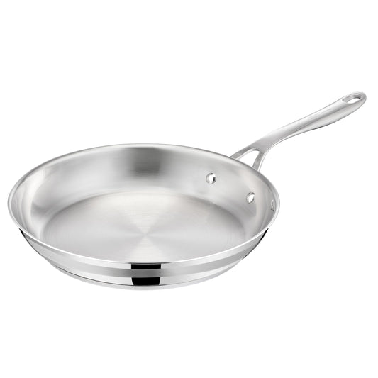 Jamie Oliver by Tefal Cook Smart panna 28cm - nerūsējošais tērauds, indukcijai, Thermo-Fusion pamatne, kniedēts rokturis