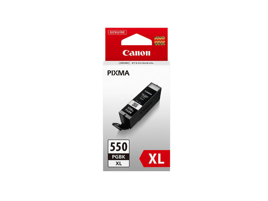 Canon oriģināltinte PGI-550 XL PGBK - XL melna tintes kasete, pārstrādājams iepakojums, augsta kvalitāte.