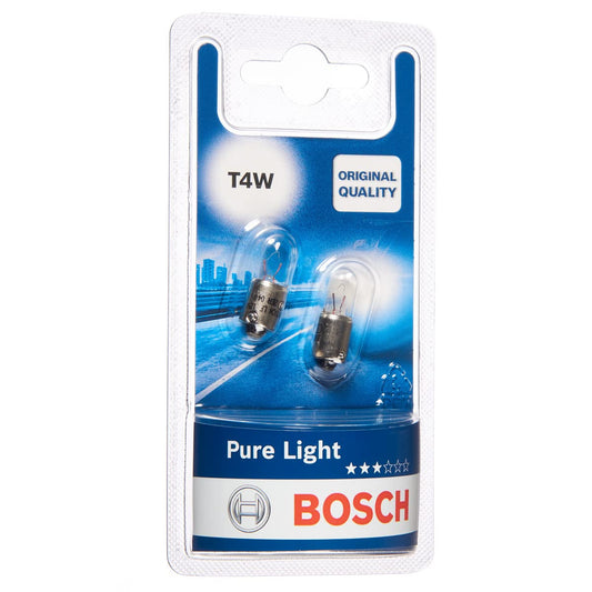 Bosch T4W lampa Pure Light 12V 4W BA9s (2 gabali)
