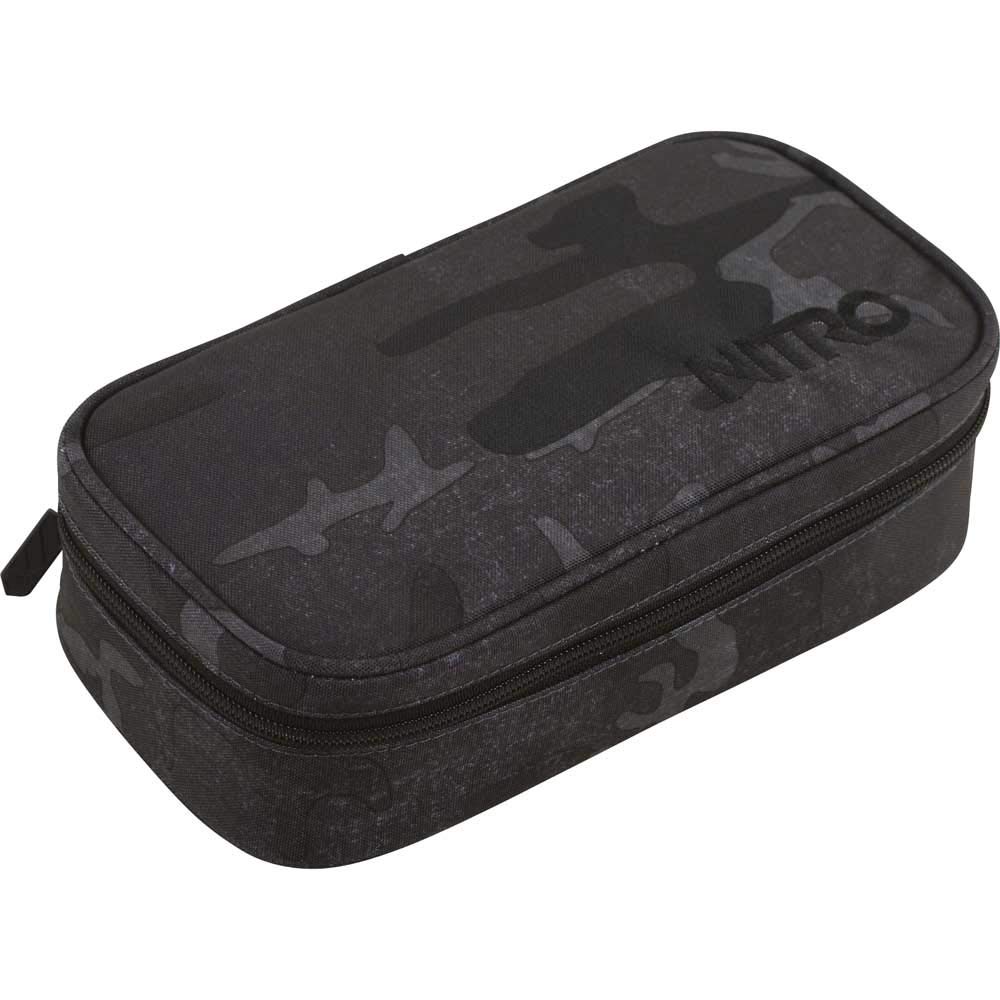 Penālis Nitro Pencil Case XL, melnraksts ar kamuflāžas rakstu