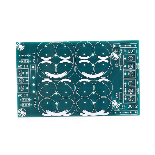 Bilinli taisngrieža filtra barošanas plates - divu barošanas paralēlā izeja, PCB tukša plate for efficient power distribution.