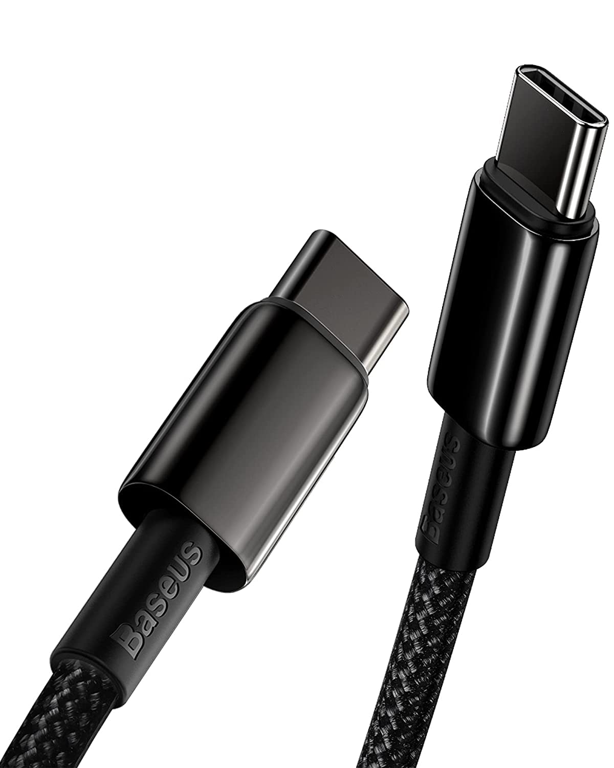 USB-C kabelis Baseus 100W [1M] PD QC 4.0 ātrai uzlādei, cinka sakausējuma uzlādes kabelis iPhone 17 16 15 14 13 12 Pro Max Air Plus, iPad Air, Galaxy S25 24 23 22 21, MacBook Pro, Xiaomi, Steam Deck