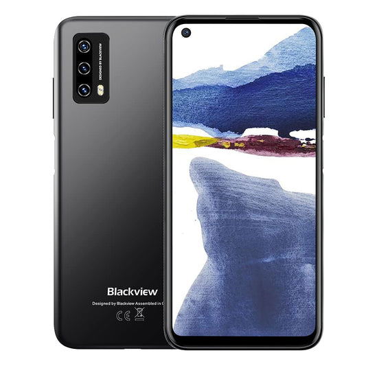 Blackview A90 - Android 11, Helio P60, 4GB RAM, 128GB, 6.39" display, 12MP+8MP cameras, 4280mAh battery, NFC, 4G LTE.