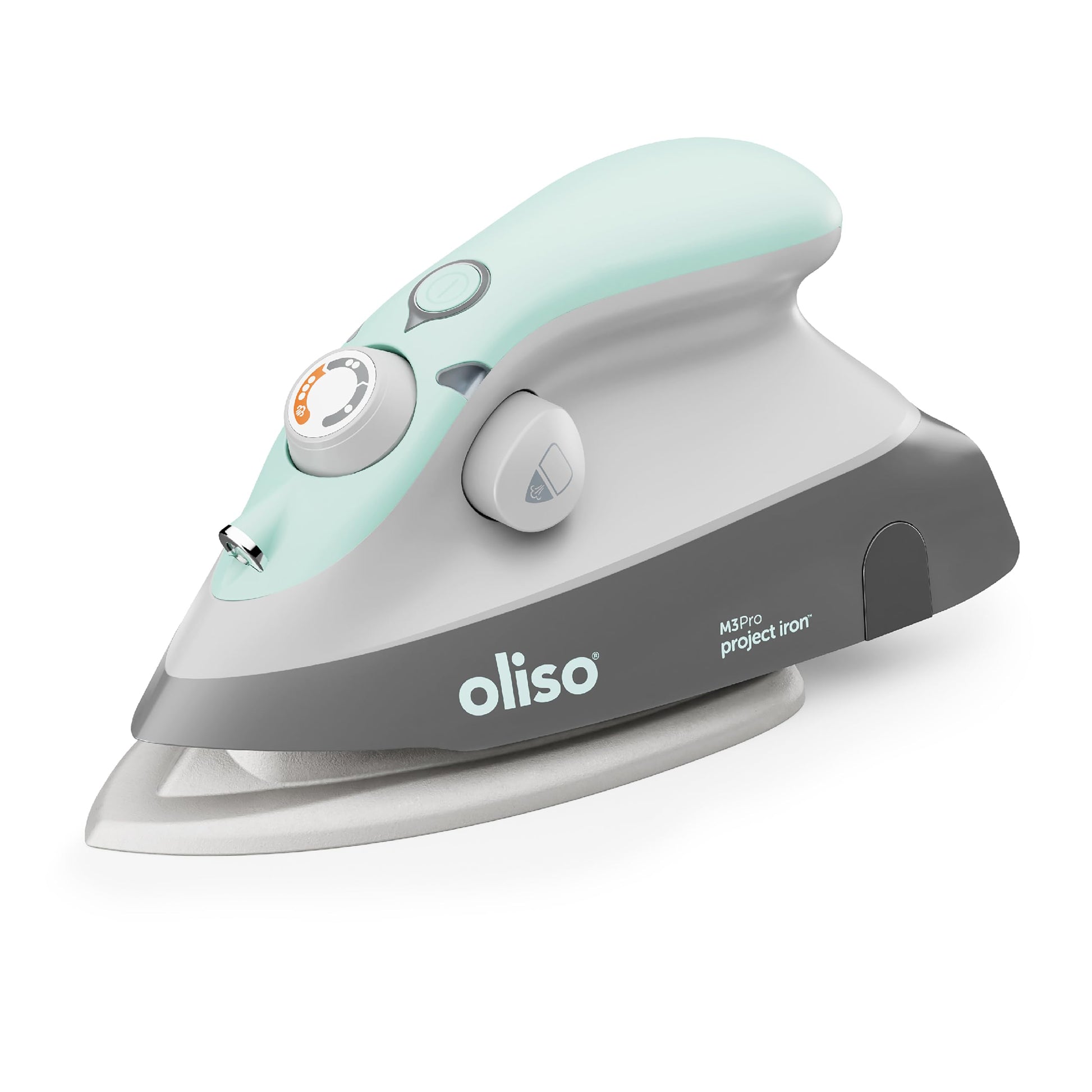 Oliso M3Pro tvaika gludeklis - kompakts dizains, Solemate karstais gludināšanas paliktnis, efektīva gludināšana.