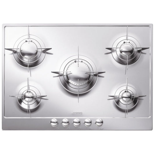 SMEG gāzes plīts PIANO - P705ES, pulēts nerūsējošais tērauds