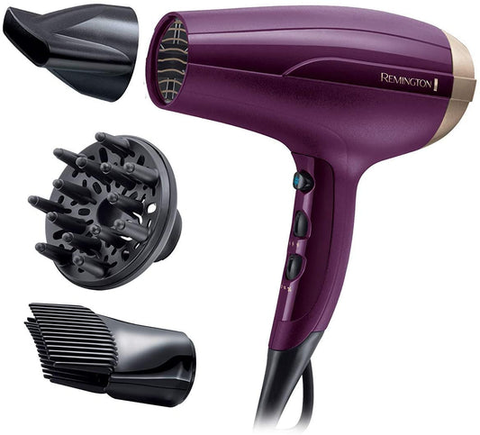 Remington matu fēns joni [viegls un vairāk apjoma] Your Style (2300 W, komplektā iekļauta stila uzgaļa, difuzora, matu sakņu pastiprinātāja vairāk apjoma, 3 sildīšanas un 2 atsevišķas ventilatora pakāpes, atdzesēšanas pakāpe) D5219