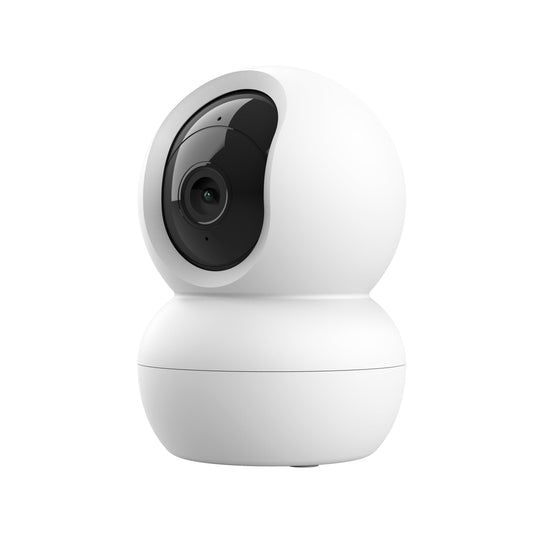 Uzticība IPCAM-2800 Uzraudzības kamera iekšējā 360°, WLAN kamera ar nakts redzamību, iebūvēta sirēna/mikrofons, cilvēku atpazīšana, iekšējā kamera ar lietotnes kontroli, viedā māja video uzraudzība, balta