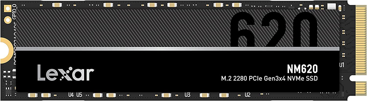 Lexar NM620 1TB SSD - M.2 2280, PCIe Gen3x4, 3500MB/s read, 3000MB/s write, 3D NAND for gamers and PC enthusiasts