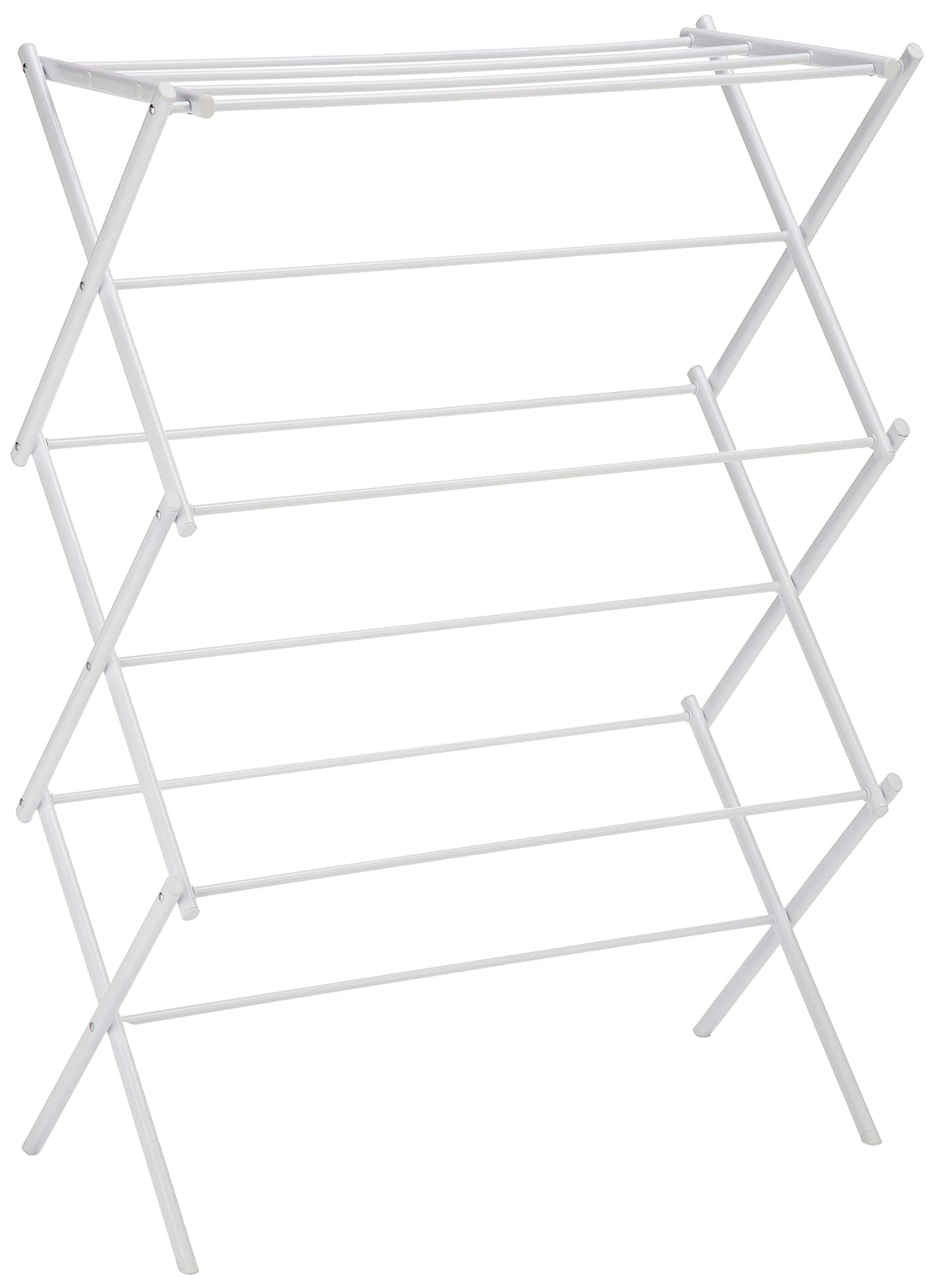 Veļas žāvētājs salokāms, 14.5" D x 29.5" P x 41.8" A, balts