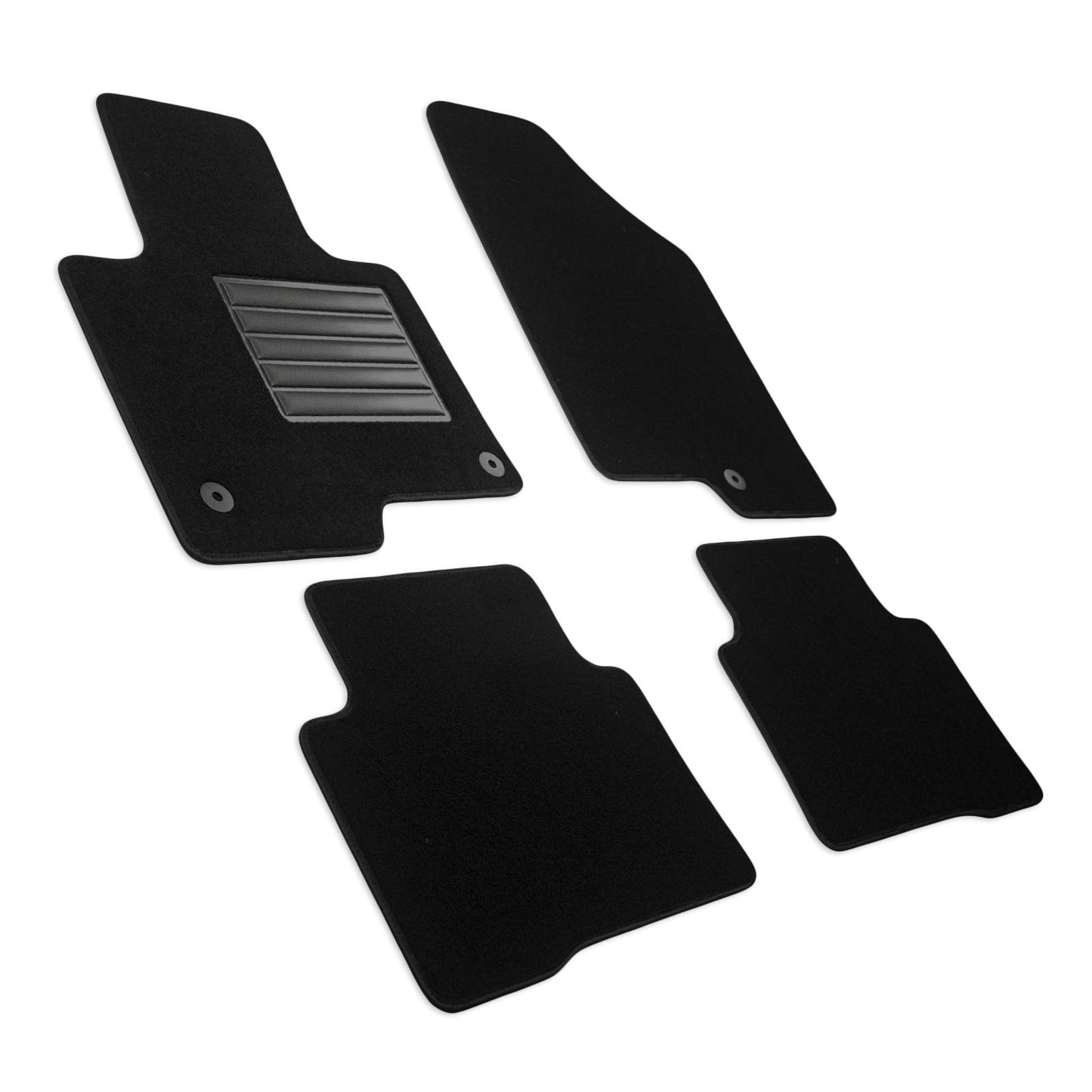 MDM SP-1492 Velūra paklāji automašīnām, kas piemēroti Hyundai Santa Fe III 5 sēdvietām 2012>2019, melns