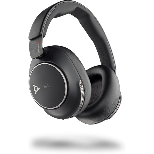 Poly Voyager Surround 80 UC - Wireless headset with noise-canceling mic, dual connectivity, and comfortable design.