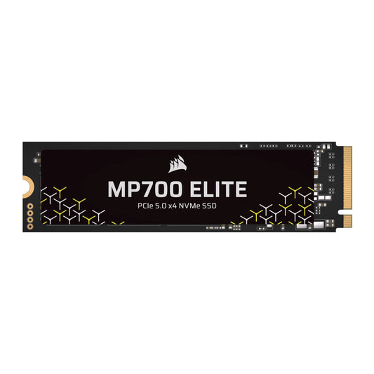 Corsair MP700 Elite 2TB SSD - 10,000MB/s speed, high-density 3D TLC NAND, M.2 2280, DirectStorage compatible, black.