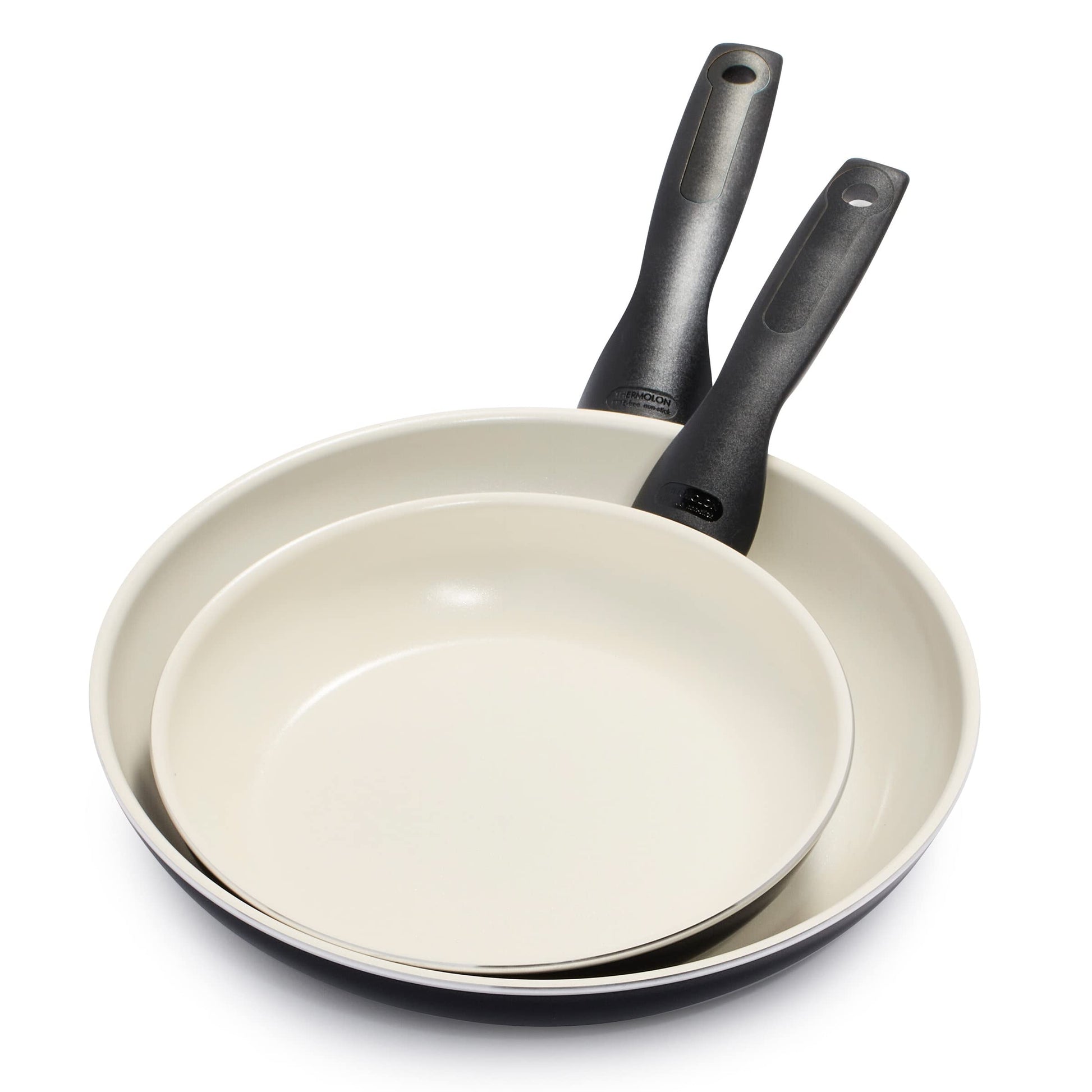 GreenPan Rio - 2-piece non-stick ceramic frying pan set, 20cm & 26cm, PFAS-free, oven-safe to 160°C, dishwasher-safe.