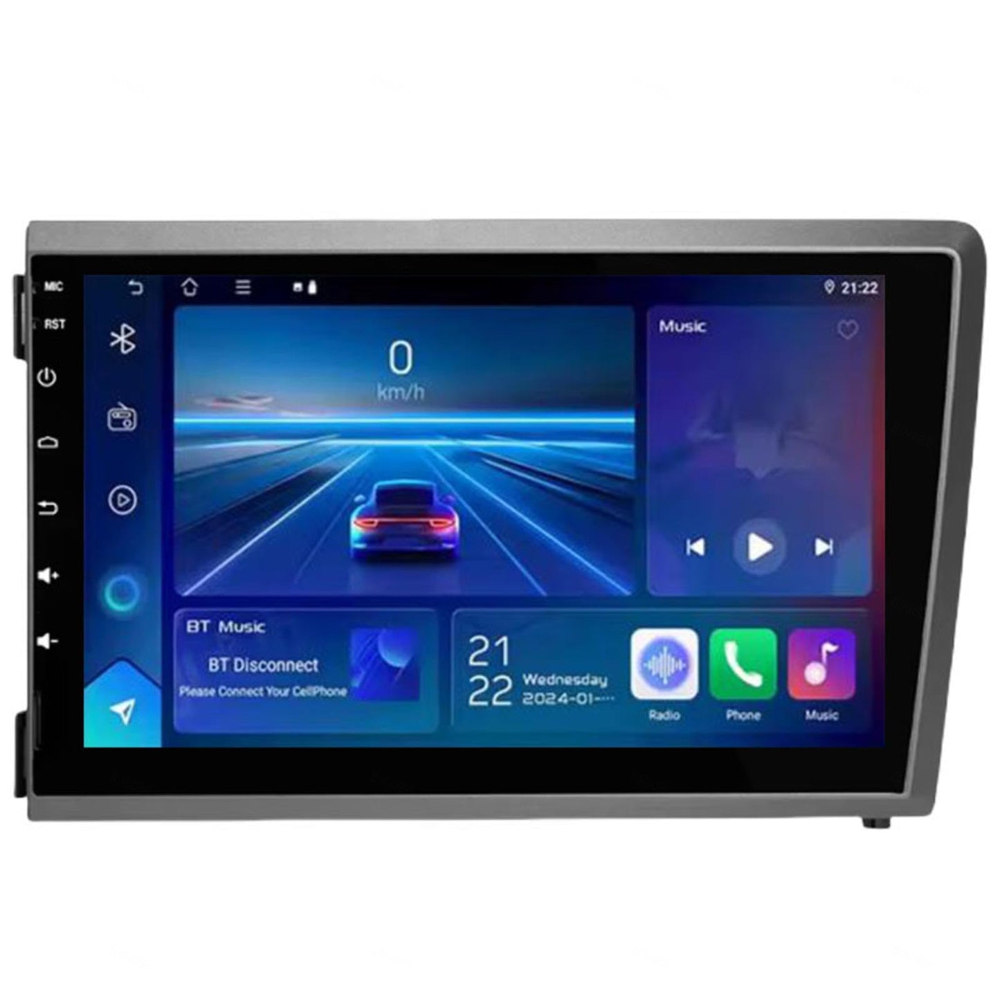 Android 15 automagnetola video multimediju atskaņotājs Volvo XC70 V70 S60 2000-2004, 7 collu skārienekrāns, plug-and-play, Bluetooth, navigācija, HM606