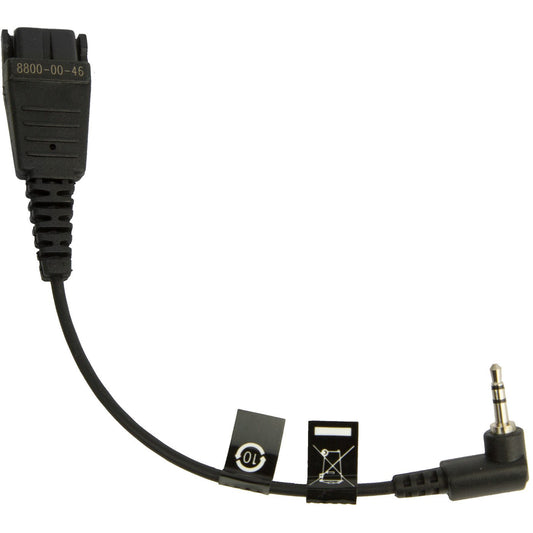 GN Netcom 2.5 mm DECT headset connector - High-quality audio, compatible with various DECT devices, lightweight design.