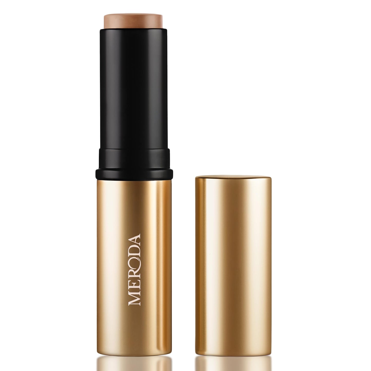 Bronzera sticks MERODA® Soft Tan [krēmīga tekstūra] - bronzera zīmulis bez svītrām, viegli iztušējams, bronzējošs make-up stiks ar 24 stundu noturību un mitrināšanu, dabiskam glow un iedeguma efektam