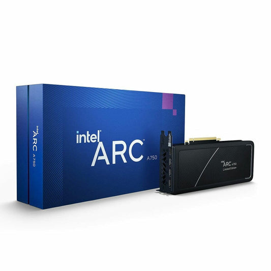 Intel Arc A750 Limited Edition - 8GB GDDR6, high-performance graphics card for gaming and creative tasks.
