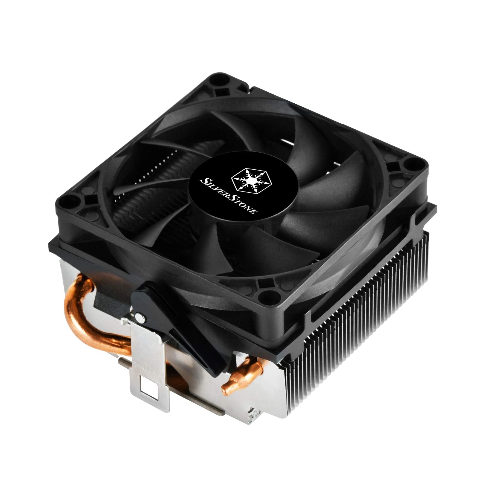 SilverStone SST-KR01 - Low-profile CPU cooler, 80mm PWM fan, 54mm height, compatible with AMD AM2/AM3/AM4/FM1/FM2.