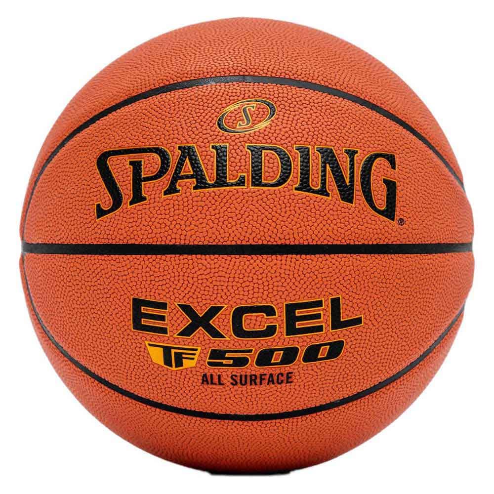 Basketbola bumba Spalding Excel TF 500, 7. izmērs, ZK Composite, iekštelpām un ārā, pretizslīdes, lieliska saķere