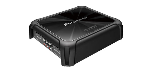 18. Pioneer GM-D8704 4-kanālu Class-D pastiprinātājs (1.200 W), maināms TPF & HPF, sensors skaļruņu ieejai, pieslēgums līdz 4 ierīcēm