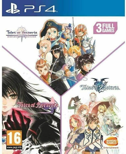 BANDAI NAMCO Entertainment 225644 Tales of Vesperia + Tales of Berseria + Tales of Zestiria kompilācija, melna