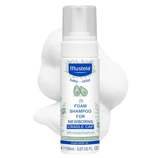 Putas veidojošs šampūns jaundzimušajiem Mustela, 150 ml