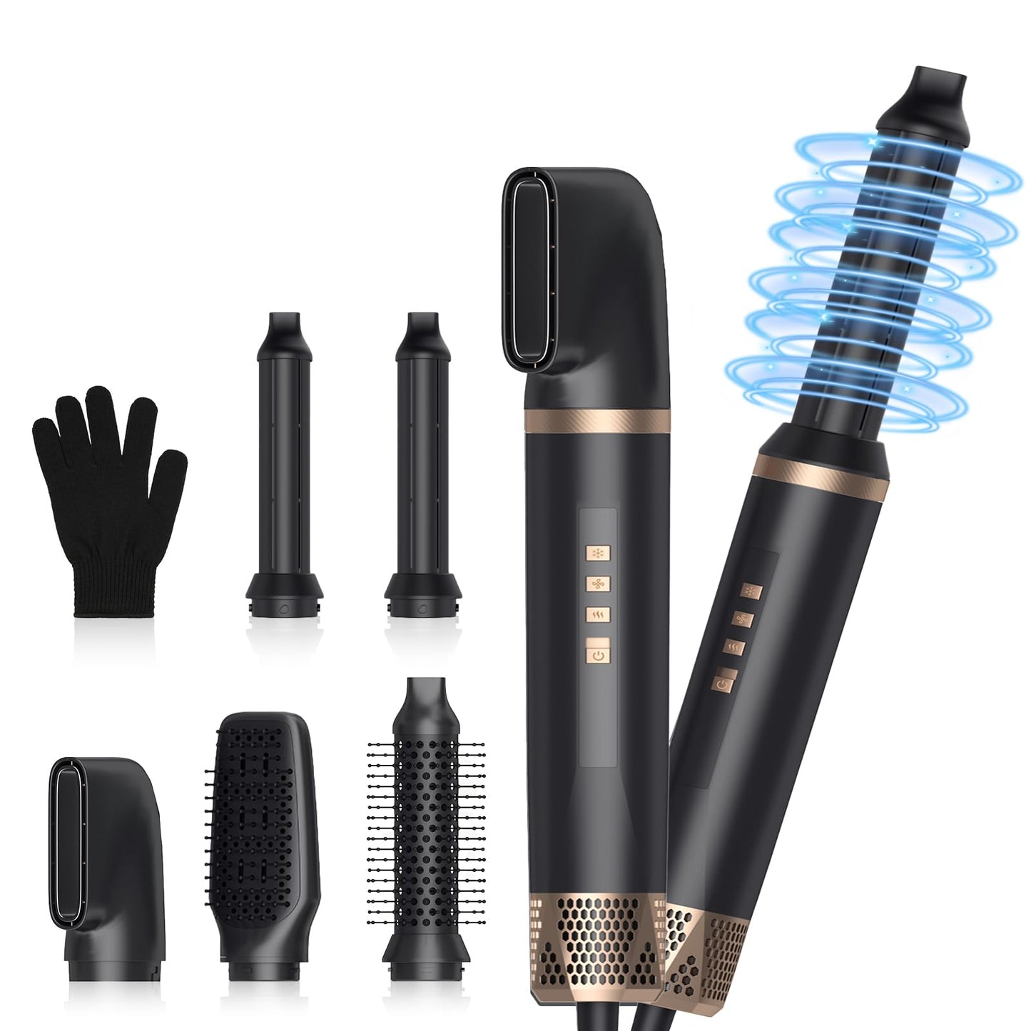 Aolso Airstyler 5 in 1, daudzfunkcionāls hairstyler ar automātisko lokšķēri