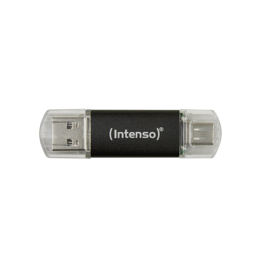 Hama 64GB USB atmiņas karte ar USB 3.0 un USB 3.1 Type-C (2-in-1 USB karte, piemēram, Android tālrunim, planšetdatoram, datoram, klēpjdatoram, MacBook, OTG, 40MB/s) USB Type-C tālruņa karte, divkāršā atmiņas karte sudrabā