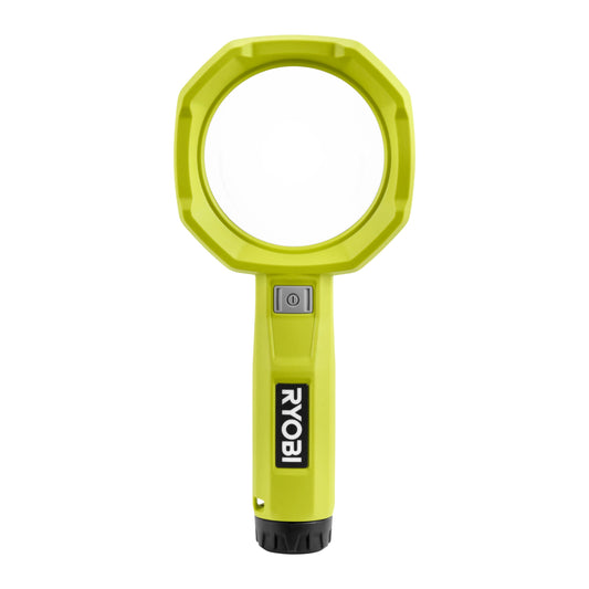 RYOBI RML4-0 - 4V USB lithium rechargeable lamp, 60/200 lumens, 3x magnification, battery and charger not included.