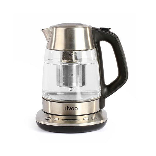 Livoo 2 in 1 1.7L 2200W Electric Kettle and Teapot - Fast boiling, sleek design, versatile for tea and hot water.