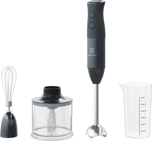 Electrolux E4HB1-6GG rokas mikseris ar TruFlow tehnoloģiju, plastmasa, 600 mililitri, melns