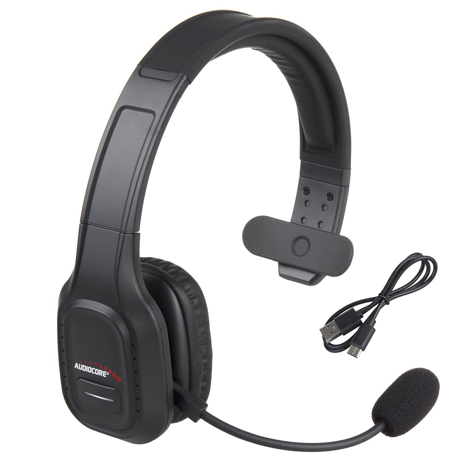 Audiocore AC864 Bluetooth austiņas - trokšņu slāpēšanas mikrofons, 32 stundu sarunu laiks, brīvroku, saderīgas ar Google Assistant un Siri.