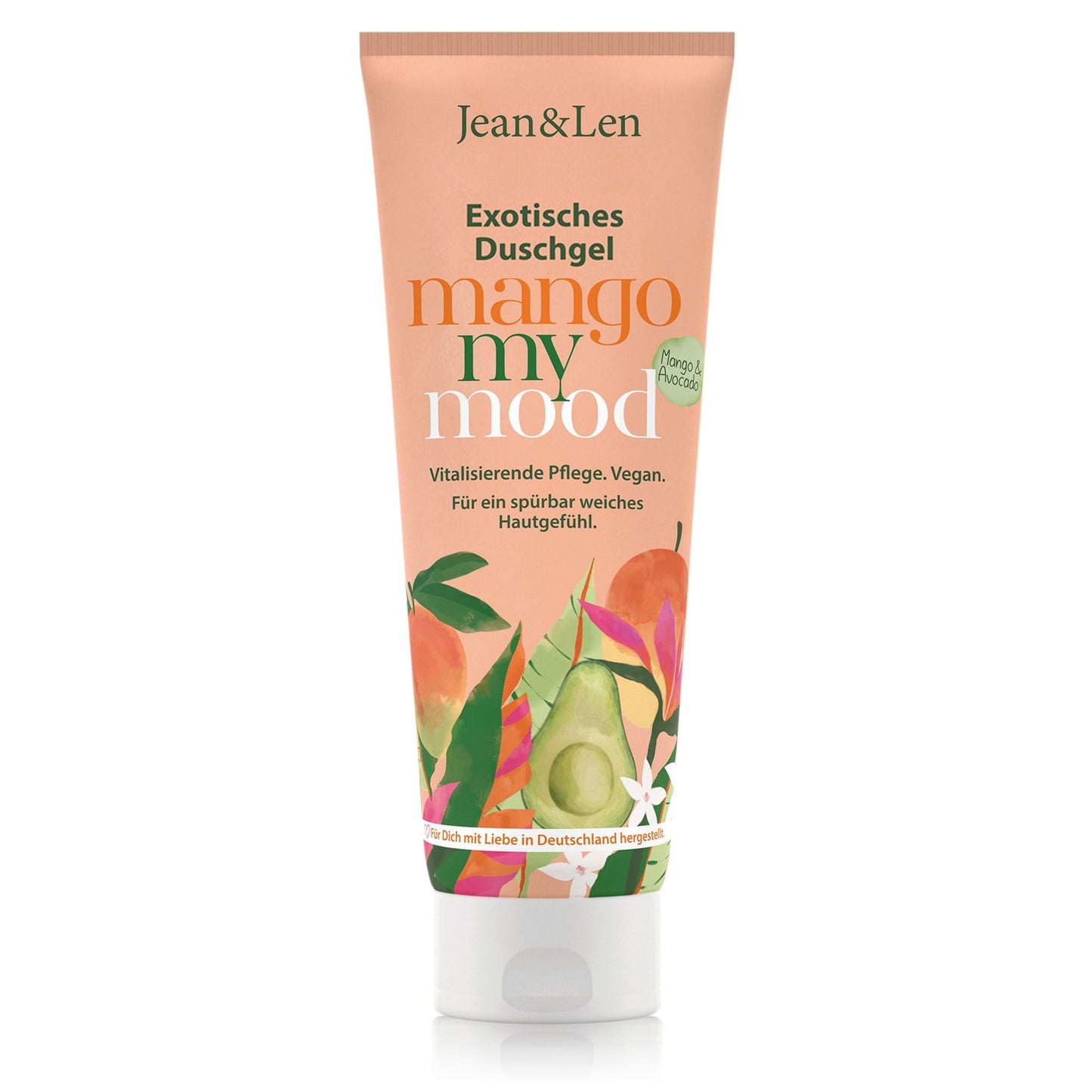 Dušas želeja Jean & Len Exotisches Duschgel Mango & Avocado, vegāna, 250 ml