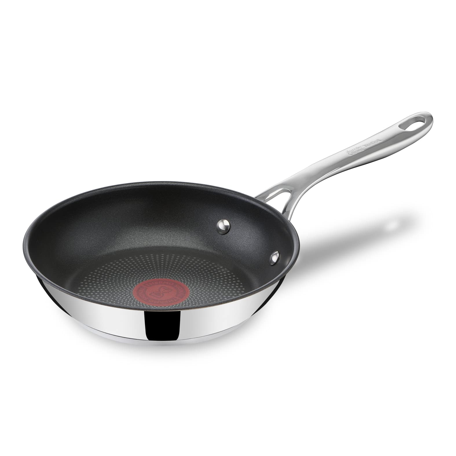 Jamie Oliver by Tefal Cook's Direct 20 cm pan - non-stick, induction compatible, oven safe, stainless steel, riveted handle