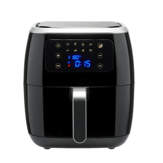 Amazon Basics 6L gaisa fritieris - digitālais skārienekrāns, 8 gatavošanas iestatījumi, melns.