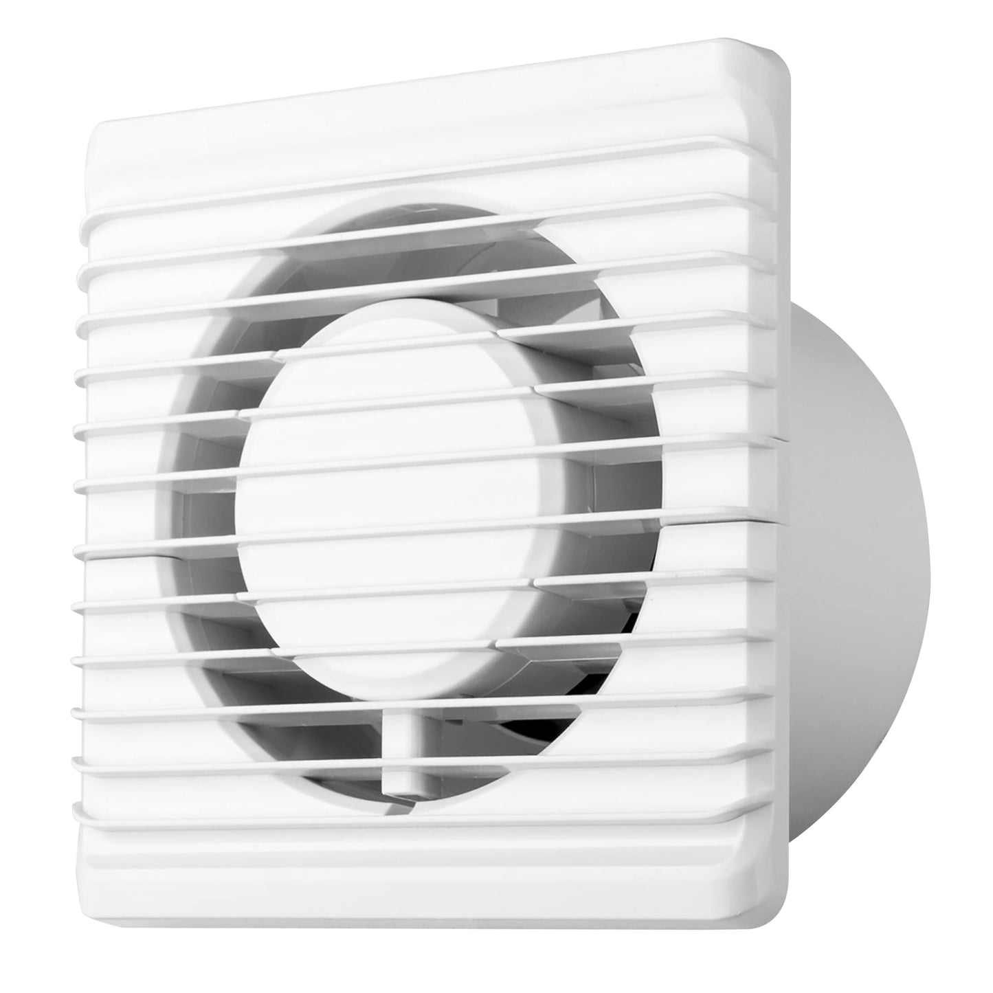 Badventilators MKK Ø 80 mm sienas ventilators, sienas ventilators virtuvei, mazām telpām, balts, Standard