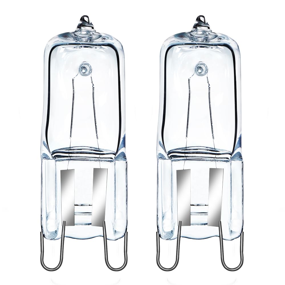 Krāsns lampa GMY G9 40W 230V, cepeškrāsns un mikroviļņu krāsnīm, karstumizturīga līdz 300 Grad C, 2 gab.
