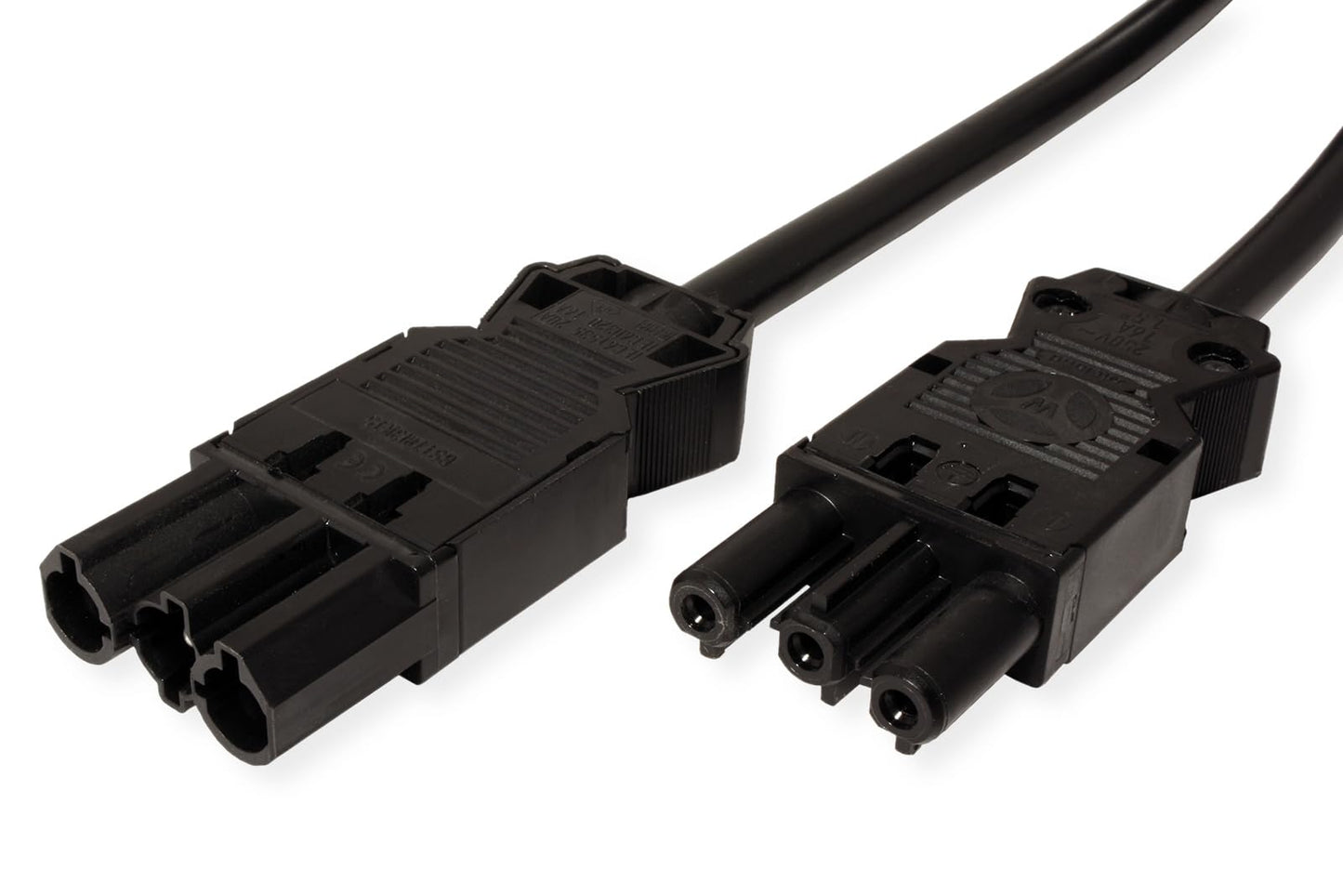 Bachmann ierīces pagarinātājs GST18-3 spraudnis/ligzda, melns, 1,5 m