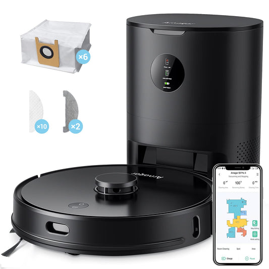 Arnagar S8 Pro putekļsūcējs - 3500Pa sūkšanas jauda, lāzera navigācija, 220 min darbības, Alexa un Google Assistant vadība