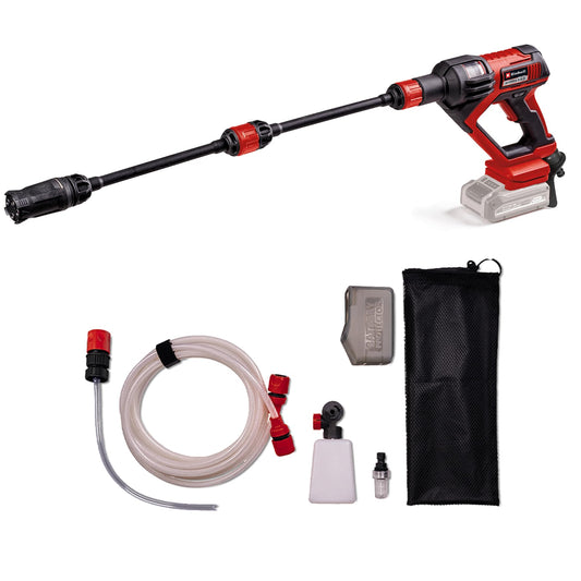 Akumulatora augstspiediena mazgāšanas pistole Einhell HYPRESSO 18/24-1 Power X-Change, 18 V, 24 bar, 240 L/h, ar piederumiem, bez akumulatora un lādētāja
