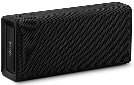 Urbanista Brisbane Plus Bluetooth 5.3 skaļrunis, portatīvs bezvadu skaļrunis ar sistēmas savienojumu stereoskaņai, 60 stundu spēles laiks, IPX5 ūdensizturīgs, USB-C uzlāde, pusnakts melns