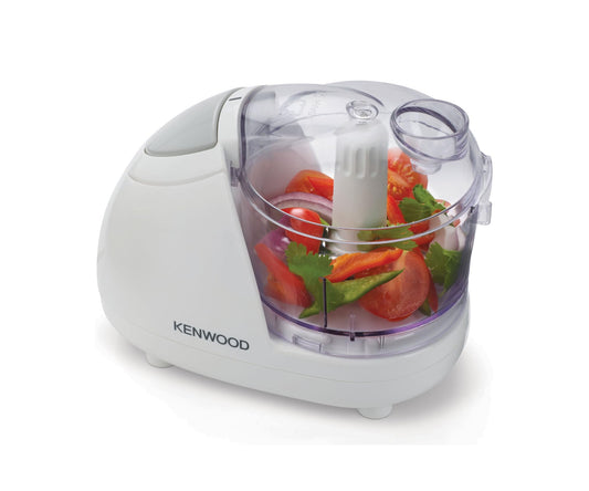 Kenwood smalcinātājs CH180B, jaudīgs un kompakts, 2 ātrumi, 350ml trauks 150g smalcināšanas jaudai, nerūsējošā tērauda asmeņi, 300 vati, balts