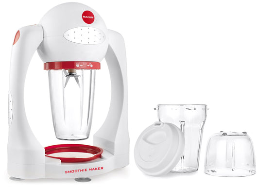 Macom Standmixer Smoothie Maker 852 rot - Powerful blender, 1.5L capacity, easy-to-clean design, perfect for smoothies.