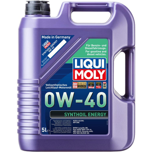 14. LIQUI MOLY Synthoil Energy 0W-40 | 5 L | pilnīgi sintētisks motorolie | Art.-Nr.: 1361