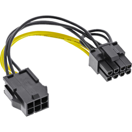 Galvenās plates strāvas adapteris - PCI-Express 6-polu uz 8-polu barošanas avots grafiskajai kartei