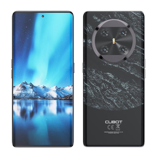 Cubot X90 - 6.6" FHD+ 120Hz display, 16GB RAM, 256GB storage, 100MP camera, 5100mAh battery, Android 14, black