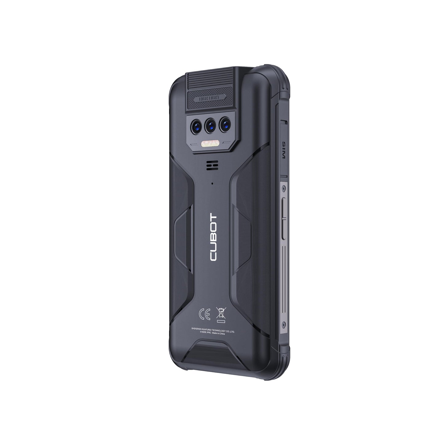 Cubot Kingkong 8 - 6.5" smartphone, 6GB RAM, 256GB storage, 48MP camera, 10600mAh battery, Android 13, black